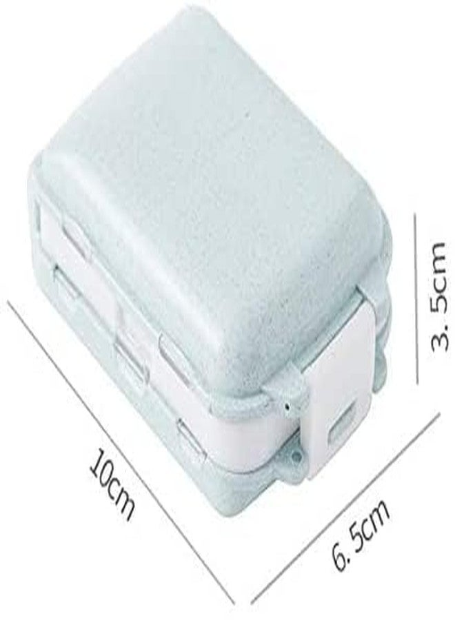 VETERIT Compartment Pill Case Portable Small Weekly Travel Pill Organizer Portable Pocket Pill Box Dispenser for Purse Vitamin Fish Oil Compartments Container - Image 2
